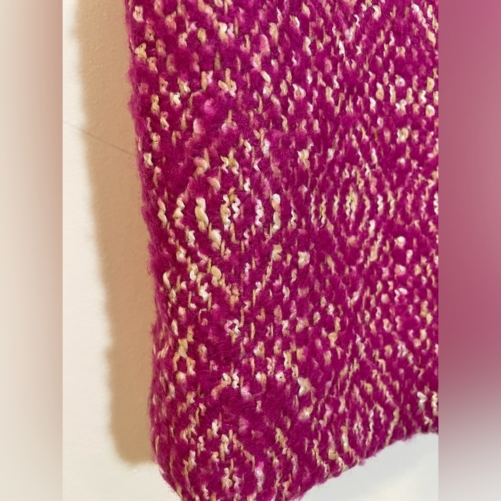 J Crew No 2 Pencil Pink Tweed Lined Skirt Diamond Design Women Size 8 Wool Blend - Picture 10 of 11